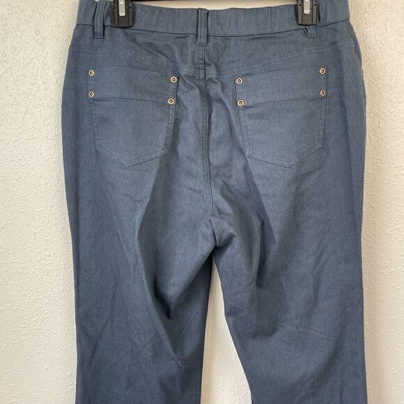 Multiples Cropped Navy Blue Pants Size 10 EUC - Picture 4 of 7